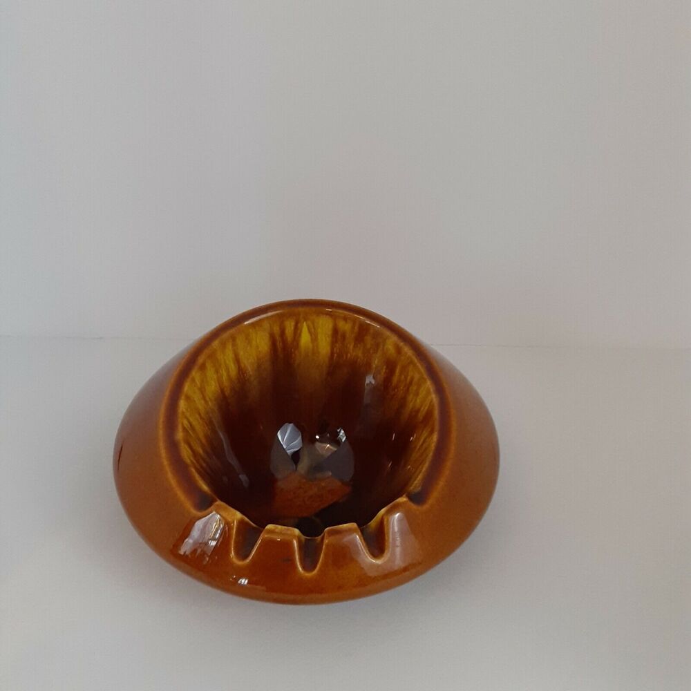 Vintage Hyalyn Ashtray,Drip Glaze & Smooth,Mid Century Modern, Scandinavian
